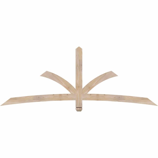 Ekena Millwork Davenport Smooth Timber Gable Bracket, Douglas Fir, 84"W x 31"H x 1 1/2"D x 3 1/2"F, 9/12 Pitch GBW084X31X0204DAV00SDF - main